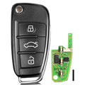 Xhorse Audi A6L Q7 Style XKA600EN Universal Remote Key 3 Buttons X003 for VVDI Key Tool 5pcs/lot