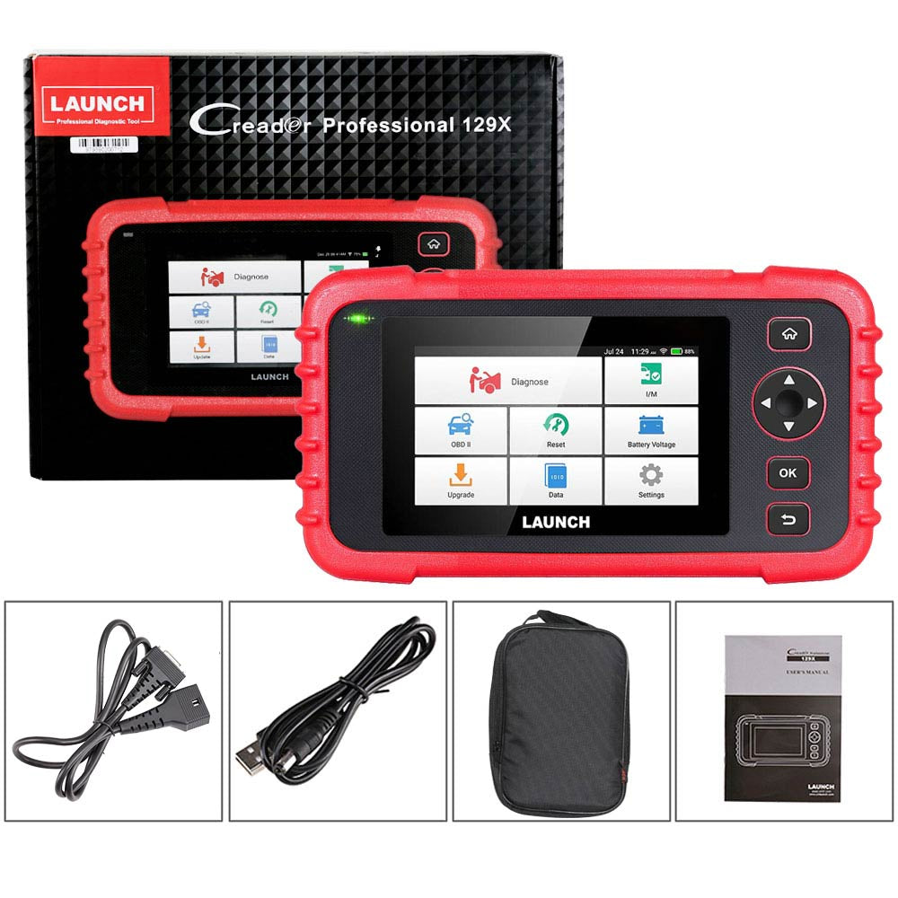 Launch CRP129X OBD2 Scanner – 4-System Diagnostic Tool with 8 Reset Services & Lifetime Free Update