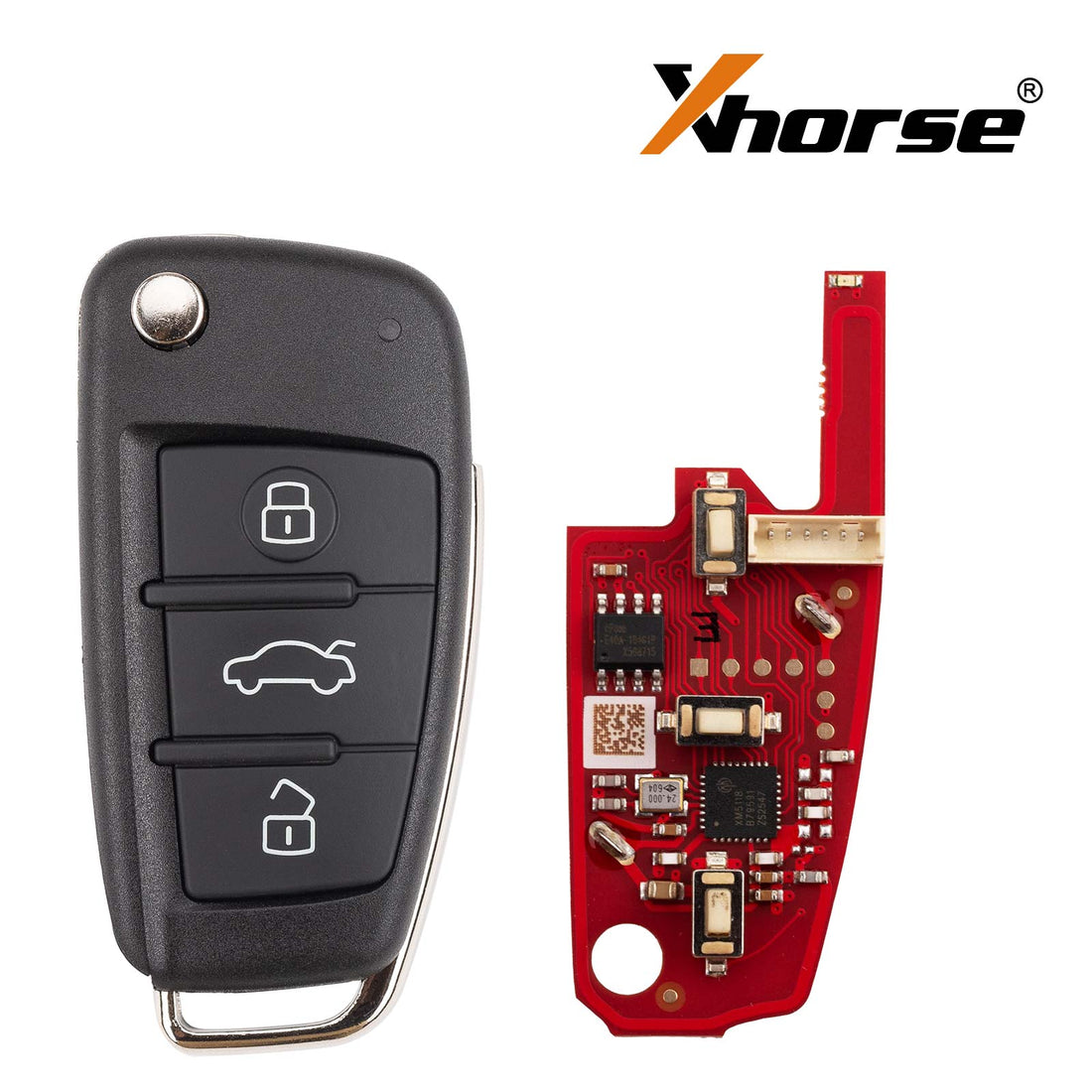 Xhorse XKA620EN Chiave Intelligente Audi A6L 2ª Generazione 3 Pulsanti Telecomando Universale, 5 Pezzi/Set