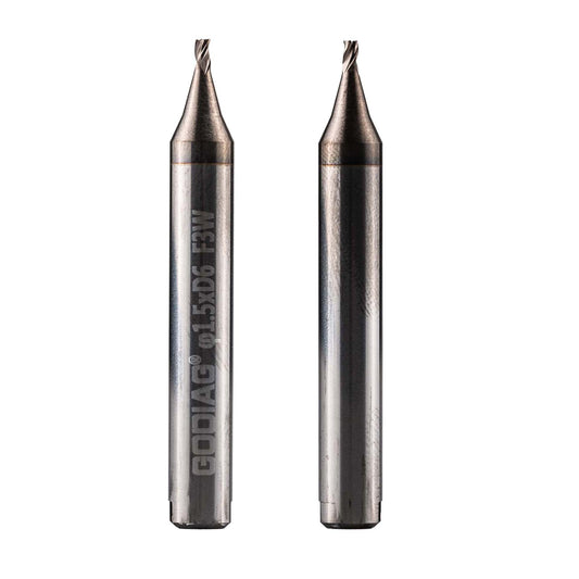 5pcs/lot GODIAG F3W 1.5MM End Milling Cutter φ1.5xD6x45Lx3F for SILCA MATRIX PRO, MATRIX EVO, MATRIX SLX, MATRIX SX, MATRIX S