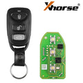 Llave remota con cable Xhorse XKHY01EN para Hyundai, 3+1 botones, versión en inglés, 5 piezas por juego