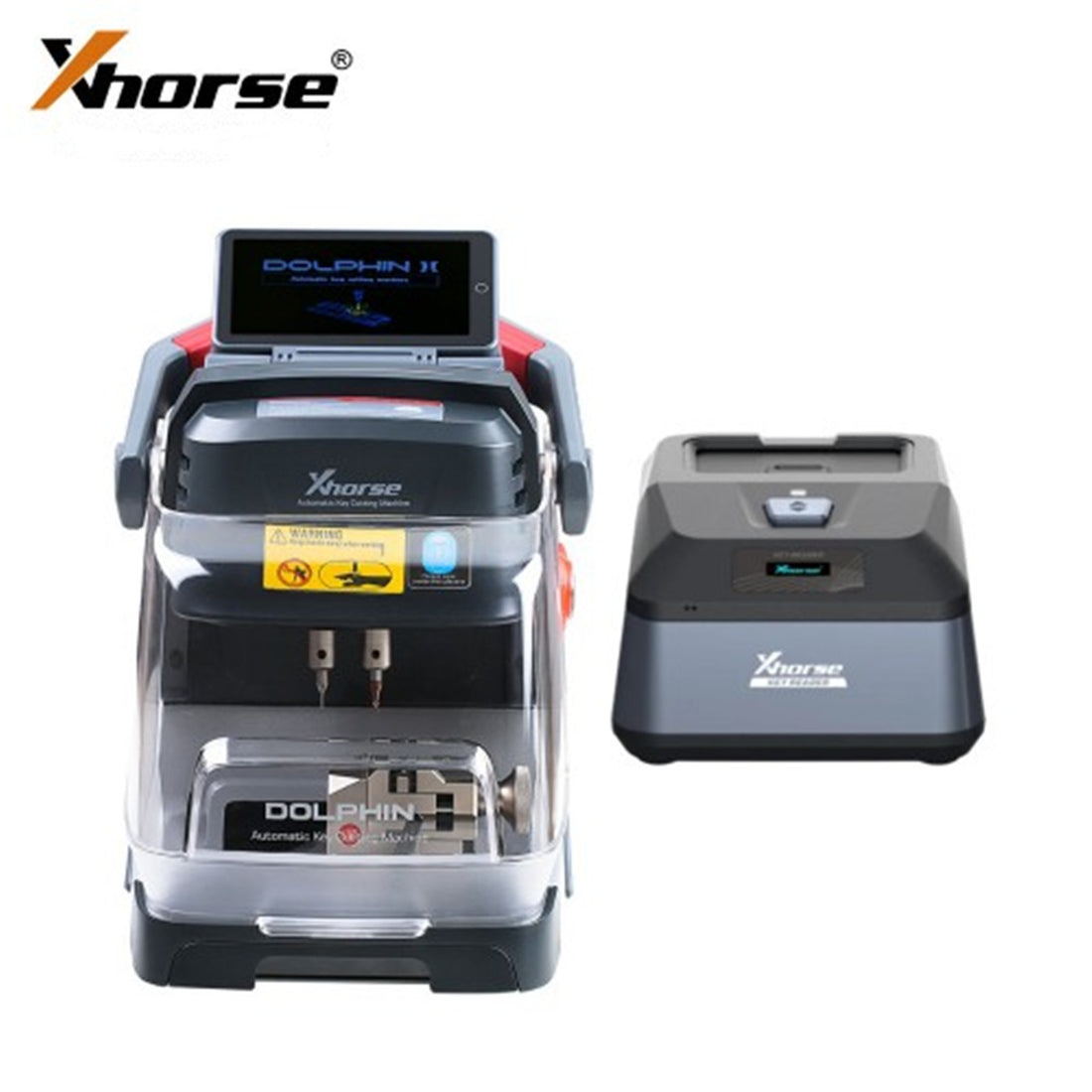 Xhorse Dolphin II XP-005L Schlüssel-Schneidemaschine mit Schlüssel-Leser und XDKP00GL Klingen-Schaber Schlüssel-Identifikationsgerät
