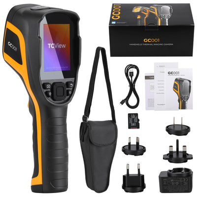 GODIAG GC001 كاميرا تصوير حراري محمولة، 256 × 192 IR عالية الدقة، كاميرا بالأشعة تحت الحمراء تدعم تحليل الكمبيوتر وتسجيل الفيديو