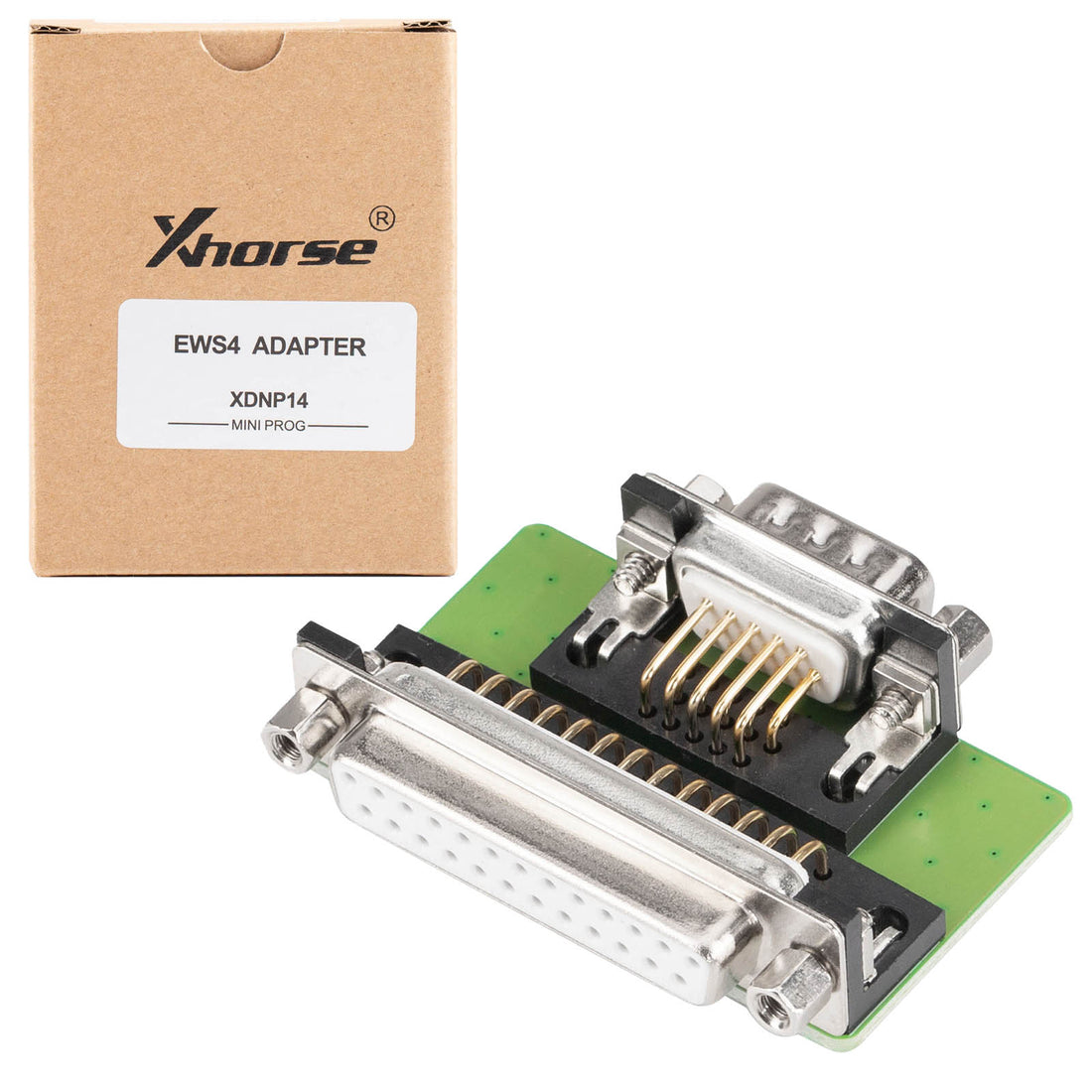 Xhorse XDNP14 DB15-auf-DB25 EWS4 lötkostenfreier Adapter für BMW, kompatibel mit MINI Prog Key Tool Plus und VVDI Prog