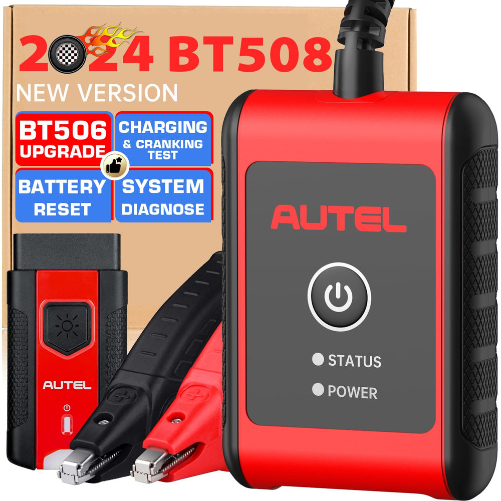 Autel MaxiBAS BT508 Car Battery Tester, Update of BT506, 6V 12V Load Tester, 100-2000 CCA Automotive Battery Analyzer, 12V 24V Starter and Tester