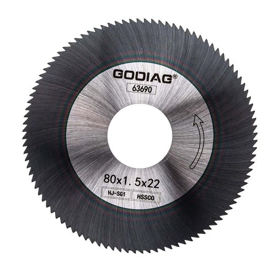 GODIAG HJ-SG1 Side Milling Cutter φ80x1.5xφ22 For SILCA DUO, OPERA III; OPERA IV; TARG 2000, TECH3; TECHNICA,PRIMA LASER MACHINE