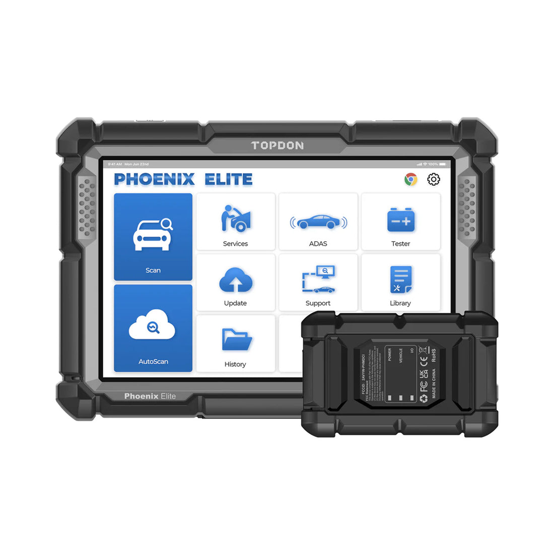 TOPDON Phoenix Elite 10.1" OE-Level Scan Tool, Cloud-Based Programming, CANFD