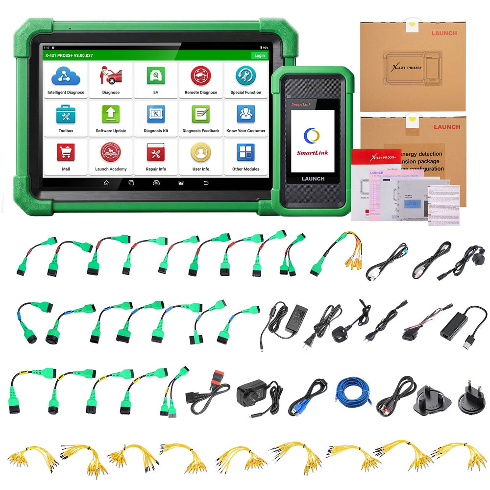 2026 LAUNCH X431 PRO3S+ EV Diagnostic Scanner for EV Diagnostics & Battery Pack Analysis Supports Topology 40+ Service Functions CAN FD DoIP