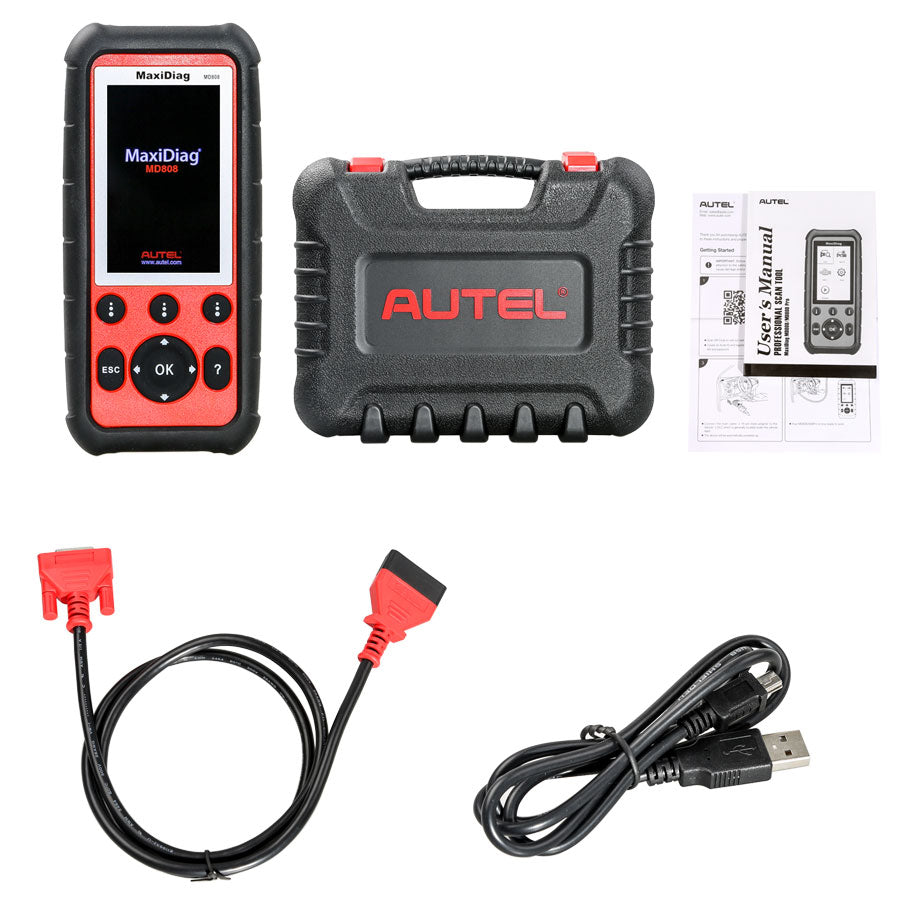 AUTEL MaxiDiag MD808 Tool for Engine Transmission SRS ABS systems with EPB Oil Reset