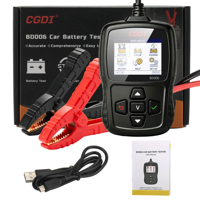 CGDI BD006 Car Battery Tester Rapidly Measure Cold-cranking Current Capability & State of Health(SoH) of Vehicle's Starting Battery
