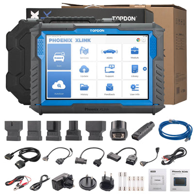 Scanner de diagnostic bidirectionnel TOPDON Phoenix XLink supportant la programmation ECU, le codage ECU, la cartographie topologique, 41 services, CAN FD DoIP AutoAuth