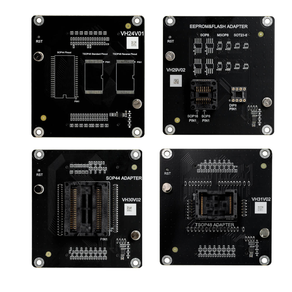 Xhorse Multi-Prog Programmer Adapters XDMP04GL VH24 SOP44/TSOP48, XDMP05GL VH29 EEPROM/FLASH, XDMP06GL VH30 SOP44, XDMP07GL VH31 TSOP48