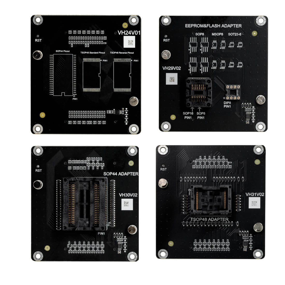 Xhorse Multi-Prog Programmer Adapters XDMP04GL VH24 SOP44/TSOP48, XDMP05GL VH29 EEPROM/FLASH, XDMP06GL VH30 SOP44, XDMP07GL VH31 TSOP48