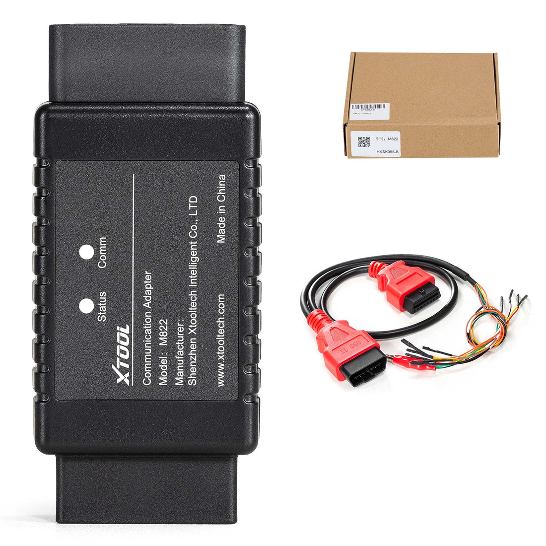 Adaptor Mercedes-Benz XTOOL M821 M822 Berfungsi dengan Pemrogram Kunci KC501/X100 Pad3/X100 Max untuk Semua Kunci Mercedes-Benz Hilang