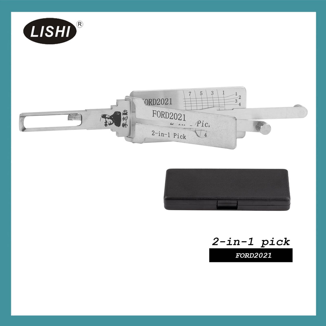 LISHI FORD2021 End Milling Tool 2-in-1 Decoder and Pick for Ford Transit 2021+
