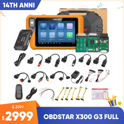 OBDSTAR X300 Classic G3 Key Programmer with Full License Airbag Mileage ECU and Test Platform
