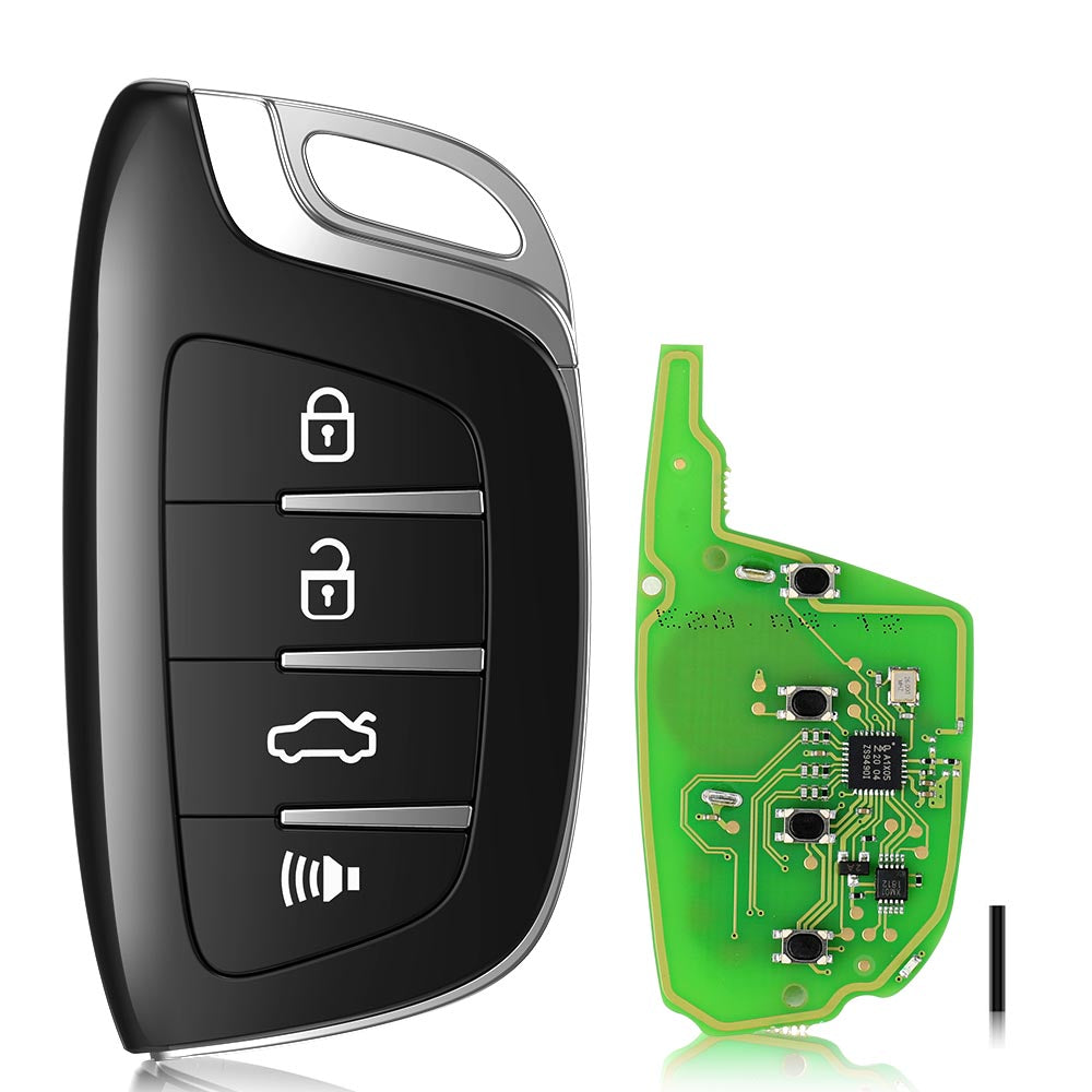 Xhorse XSCS00EN Smart Remote Key 4 Tasten Kristallstil Proximity Fernbedienung Bunte Edition 5 Stück/Set