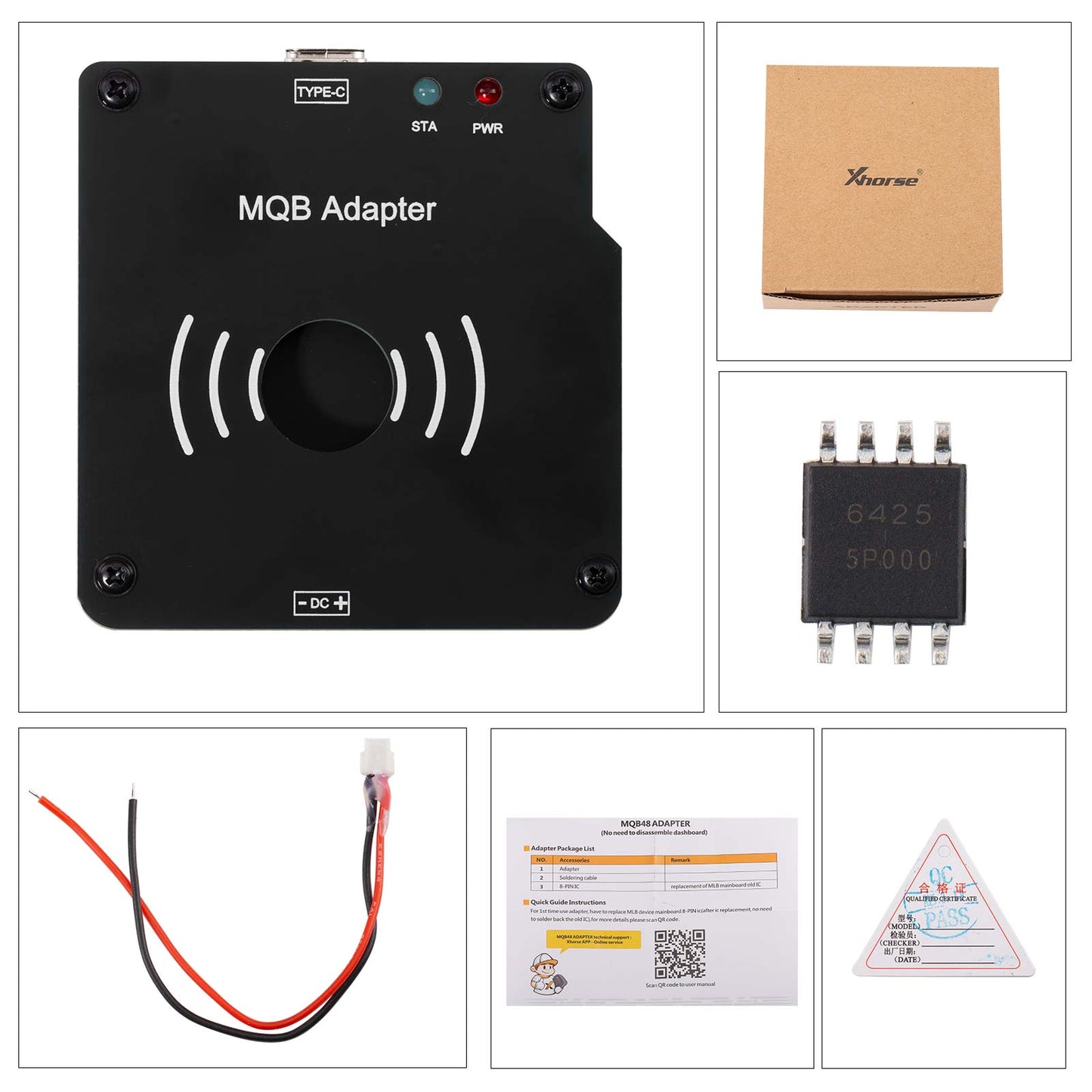2026 XHORSE XDMQBAGL MQB Adapter No Need to Disassemble the Instrument Work with MLB Tool
