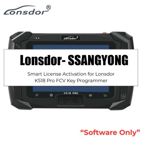 تفعيل ترخيص SSANG YONG لبرنامج مفاتيح Lonsdor K518 Pro FCV
