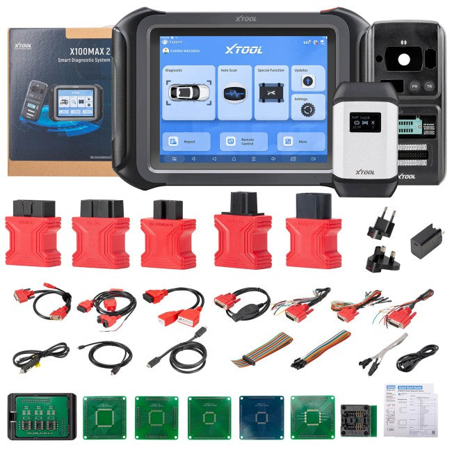 2026 XTOOL X100 MAX 2 Pemrogram Kunci Mobil dengan J2534 VCI dan KC501 Mendukung 42 Fungsi Layanan Pemrograman ECU Pembaruan Topologi X100 PAD3