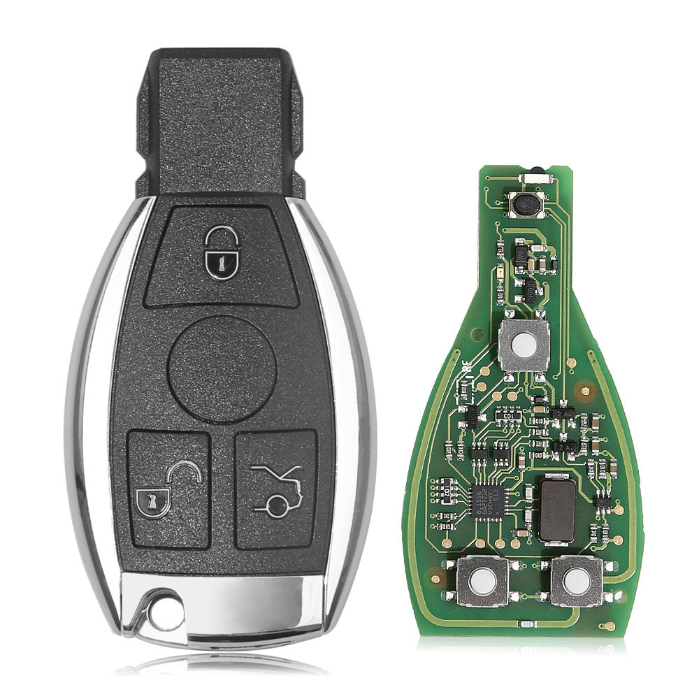 Clé Originale CGDI MB Be avec Coque de Clé Intelligente 3 Boutons pour Mercedes Benz jusqu'à FBS3 Parfaitement Assemblée Prête à l'Emploi