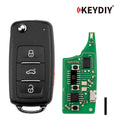 KEYDIY KD NB08-4 PCF Universal Flip Remote Key 3+1 Buttons for Volkswagen Type
