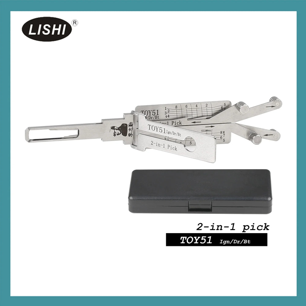 LISHI TOY51 Vertical Milling 8-bitting 4-track Renault Citroen Smart 4-bitting Deep 2-in-1 Tool