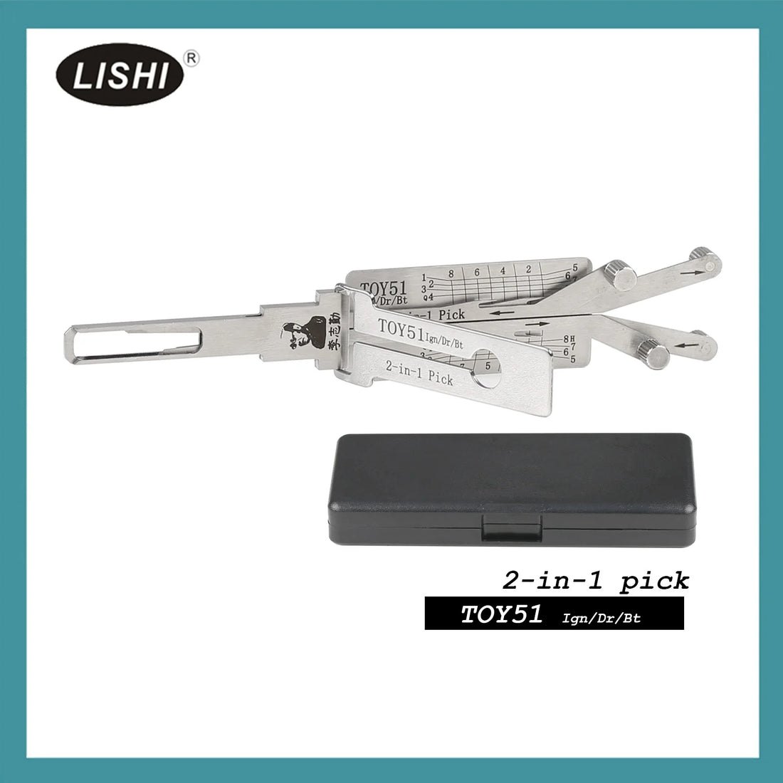LISHI TOY51 Vertical Milling 8-bitting 4-track Renault Citroen Smart 4-bitting Deep Alat 2-in-1