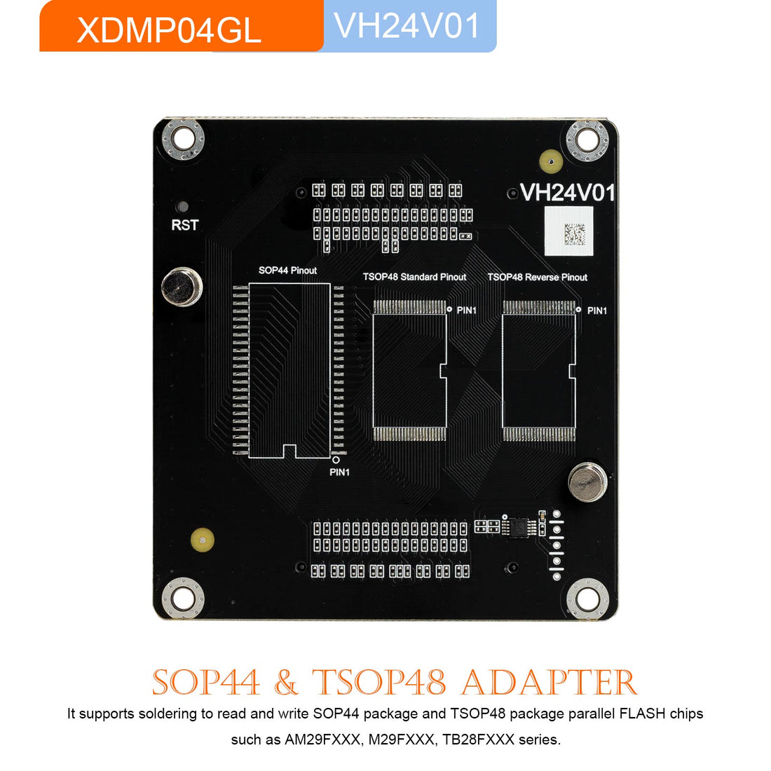 Xhorse XDMP04GL VH24 SOP44- und TSOP48-Adapter für Multi Prog Programmer