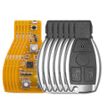 5PCS Xhorse VVDI BE Key Pro Yellow Version No Points Required with 3-Button or 4-Button Smart Key Shell for Mercedes-Benz