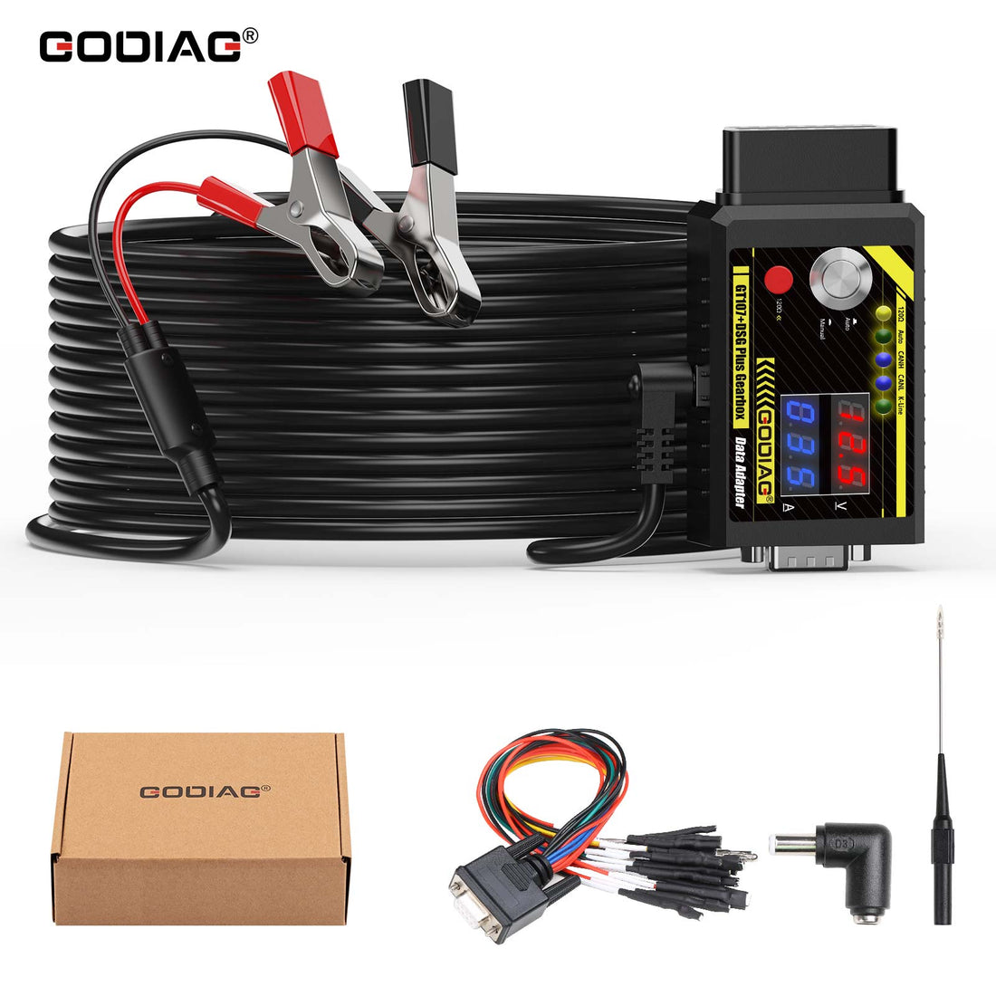 Câbles de boîte de vitesses GODIAG GT107+ Plus Set 7-en-1 pour V30/ DQ200/ DL501/ VL300/ VL381/ DQ500/ DQ250