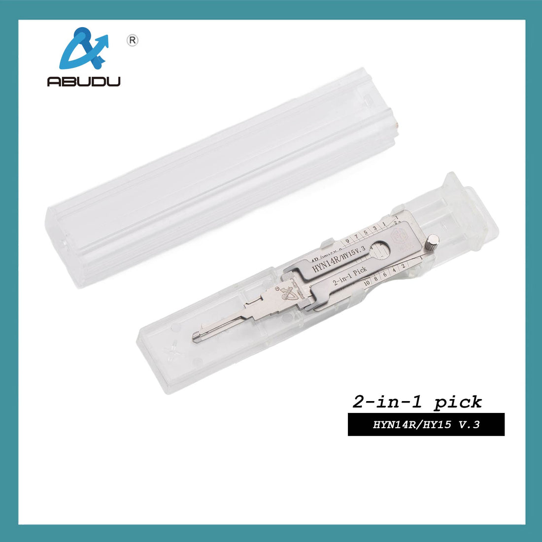 أبودو AIAP014U HY15/HYN14R أداة فتح وقراءة مسار مزدوج مع طحن مسطح، عمق الأسنان (10 قطع) بطاقة IC: 1098