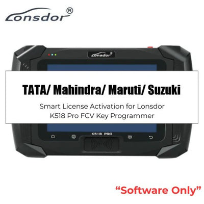 TATA License Activation for Lonsdor K518 Pro FCV Version Key Programmer