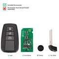 [5Pcs/Set] Autel IKEYTY8A3BL 3 Buttons 315/433 MHz Toyota Smart Key Free Shipping
