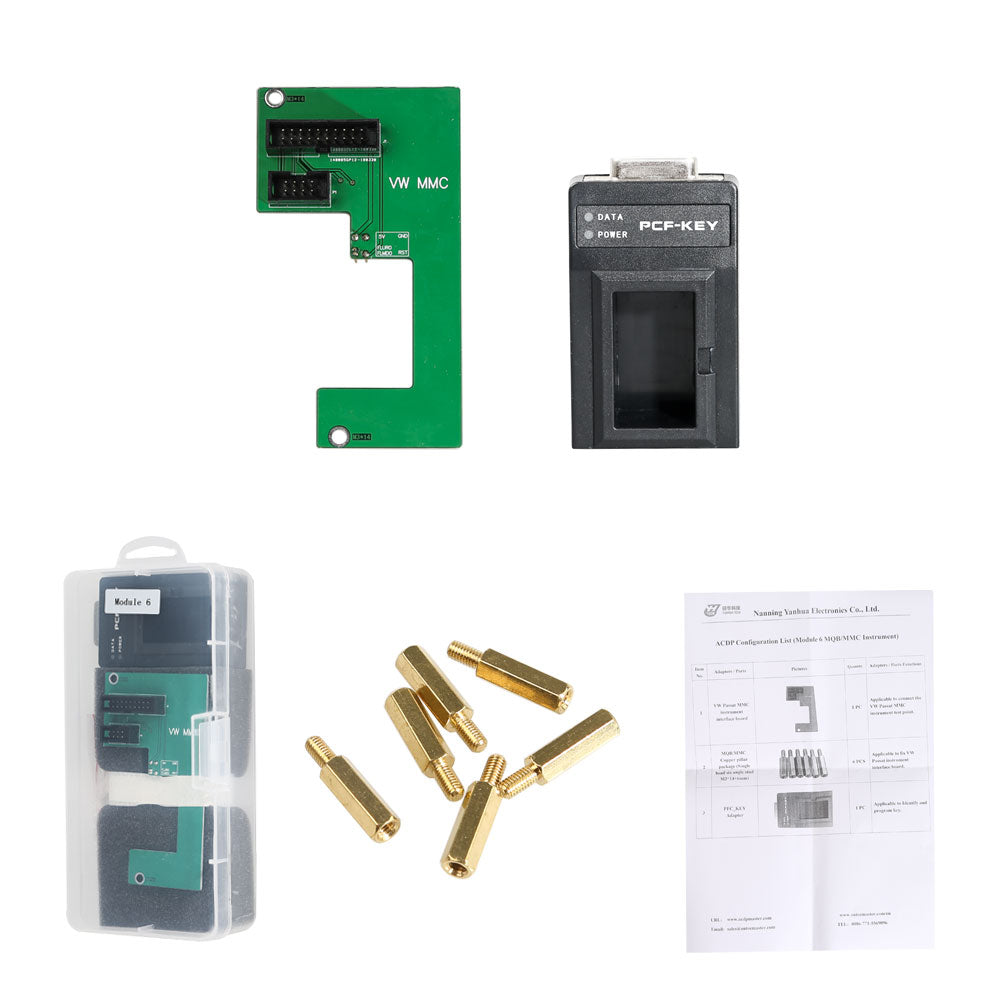 وحدة Yanhua Mini ACDP-2 رقم 6 مع ترخيص A601 لبرمجة مفاتيح MQB/MMC وضبط عداد المسافات