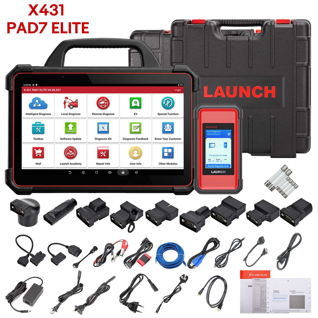 Alat Diagnostik Canggih Multibahasa LAUNCH X431 PAD7 Elite