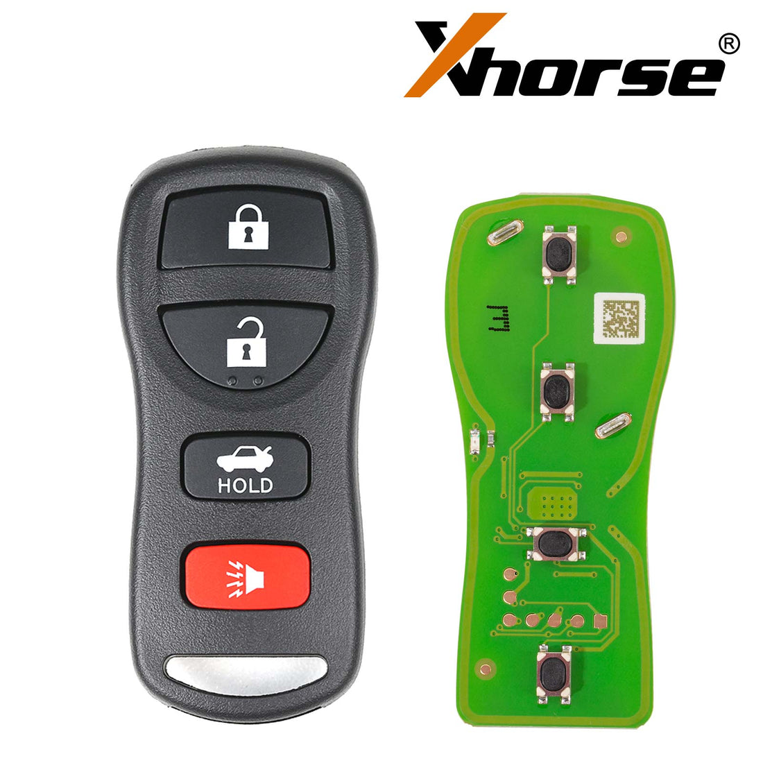 Проводной дистанционный ключ Xhorse XKNI00EN для Nissan, отдельный с 4 кнопками, английская версия, 5 шт./лот