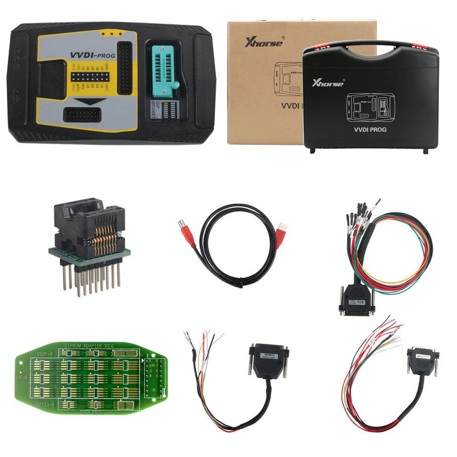 오리지널 Xhorse VVDI Prog 프로그래머 with Bosch ECU 어댑터 for BMW N20 N55 B38 ECU ISN 읽기, ECU 케이스 개봉 불필요