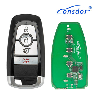 LONSDOR FO30 Serie Smart Key FO30-06 Niederfrequenz 315/433 MHz 4 Tasten für Ford