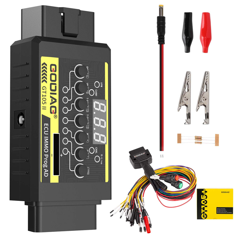 GODIAG ECU IMMO Prog AD GT105 II Break Out Box موصل ECU + كابل Tricore عالمي كامل البروتوكول OBD2