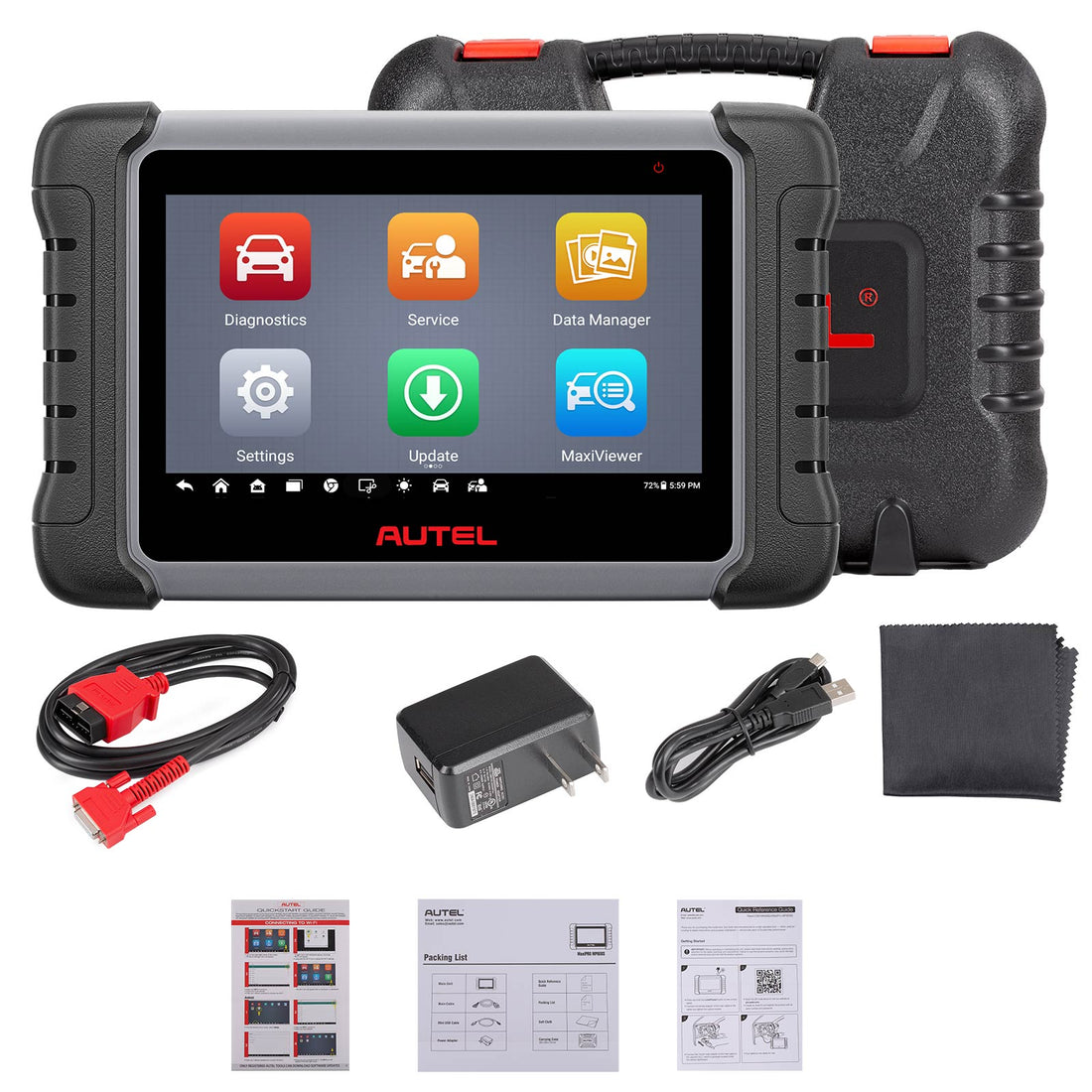 Autel MaxiPRO MP808S OE Seviyesinde Tüm Sistem Tanılama, 30’dan Fazla Servis İşlevi, Çift Yönlü Kontrol, Aktif Test