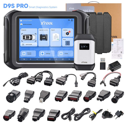 Автосканер XTOOL D9S Pro с Wi-Fi, поддержка кодирования ЭБУ, топологическая карта, программирование ключей, 42 сервисные функции, CAN FD, DoIP