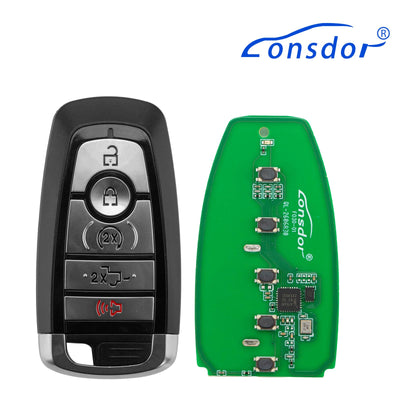 LONSDOR FO30 Serie Smart Key FO30-0D Niederfrequenz 315/433 MHz 5 Tasten für Ford