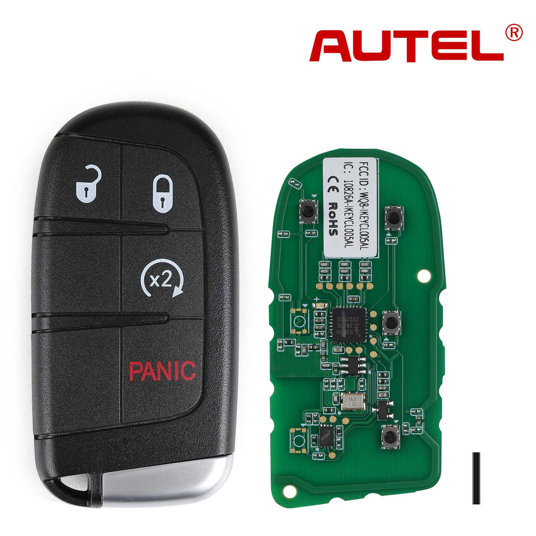 AUTEL IKEYCL004AL Chrysler Clé Universelle Intelligente 4 Boutons Lot de 10 pièces