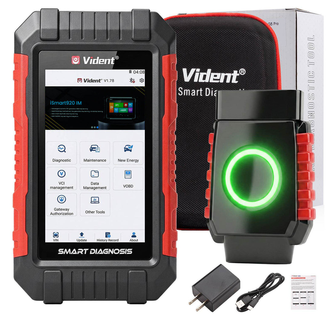 يدعم جهاز VIDENT G5 Pro 13 وظيفة خاصة، وبروتوكولات CAN FD وDoIP، والتعرف التلقائي على رقم الهيكل (VIN)، والبلوتوث والواي فاي، مع تحديث مجاني مدى الحياة.