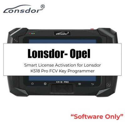 Opel License Activation for Lonsdor K518 PRO FCV Version Key Programmer