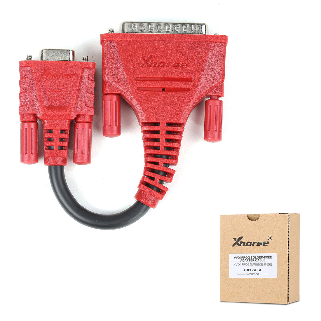 Xhorse XDPGSOGL DB25 to DB15 Connector Cable for VVDI PROG Programmer Solder-Free Adapters Compatible Diagnostic and Programming Cable