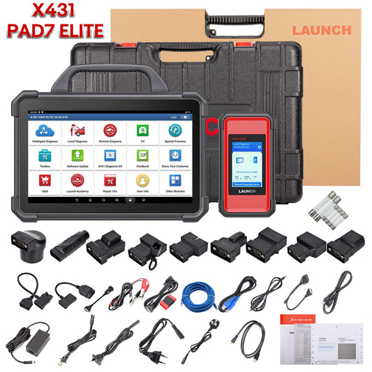 2026 Launch X-431 PAD VII PAD 7 Elite Automotive Diagnostic Tool Support Online Coding Programming and ADAS Calibration Get Free CRP123X