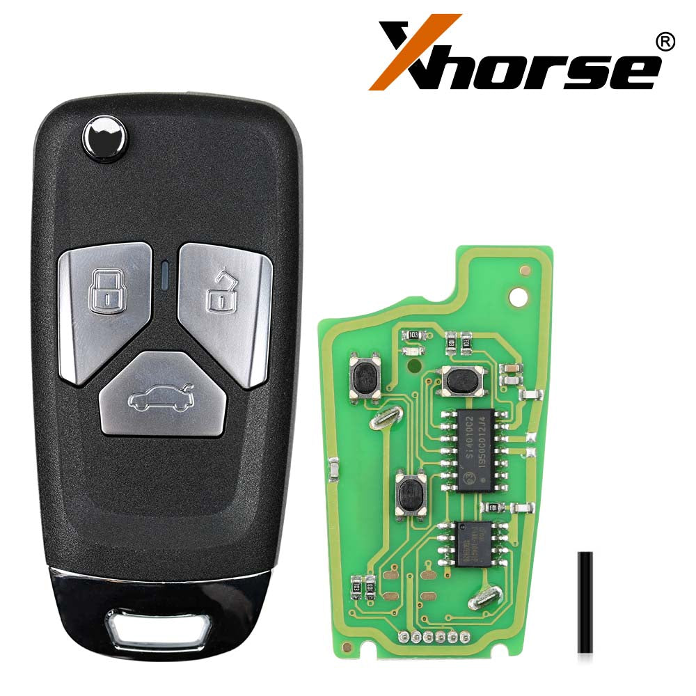 Xhorse XKAU01EN Kabel Universeller Klappfernbedienungsschlüssel 3 Tasten für Audi