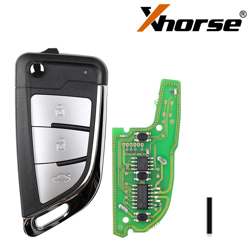 Xhorse XKKF21EN Llave VVDI Estilo Cuchillo 2 (Plegable-3BTN) 5 Unidades/Lote  
